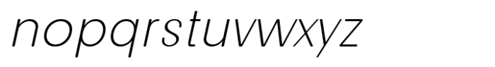 Lunera Round Extra Light Italic Font LOWERCASE