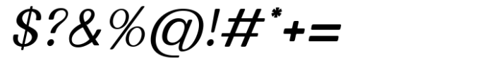 Lunera Round Italic Font OTHER CHARS