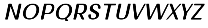 Lunera Round Medium Italic Font UPPERCASE