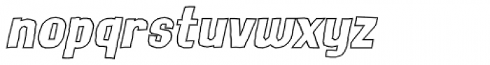 Lunisolar Hollow Italic Font LOWERCASE