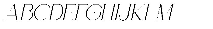 Lunévia Orliene Italic Font UPPERCASE