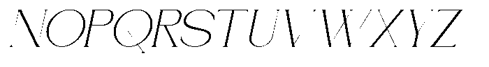 Lunévia Orliene Italic Font UPPERCASE