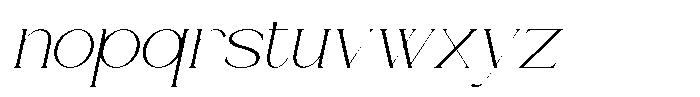 Lunévia Orliene Italic Font LOWERCASE
