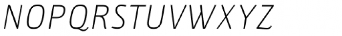 Lupa Sans Pro ExtraLight Italic Font UPPERCASE
