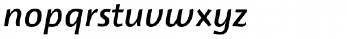Lupa Sans Pro SemiBold Italic Font LOWERCASE