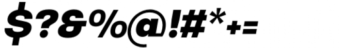Lupio Extra Bold Italic Font OTHER CHARS