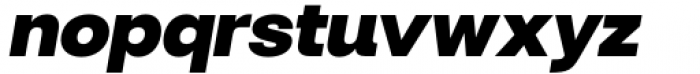 Lupio Extra Bold Italic Font LOWERCASE