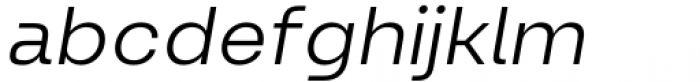 Lupio Light Italic Font LOWERCASE