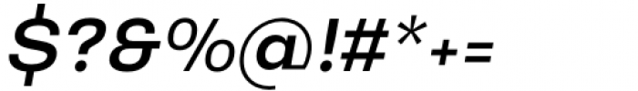 Lupio Medium Italic Font OTHER CHARS