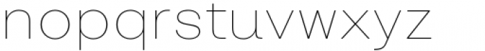 Lupio Thin Font LOWERCASE