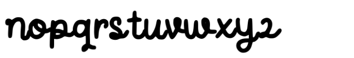 Lurang Font LOWERCASE