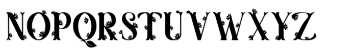 Lush Garden Five Font UPPERCASE