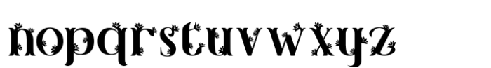 Lush Garden Five Font LOWERCASE