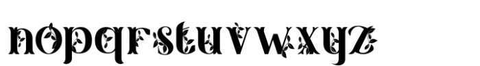 Lush Garden One Font LOWERCASE