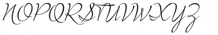 Lush Script Font UPPERCASE
