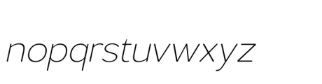 Lusio Soft Extra Light Italic Font LOWERCASE