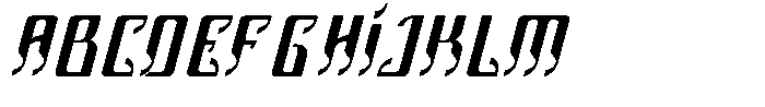 Lusmina Eclipse Italic Font UPPERCASE