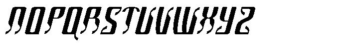 Lusmina Eclipse Italic Font UPPERCASE