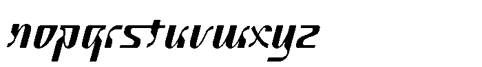 Lusmina Eclipse Italic Font LOWERCASE