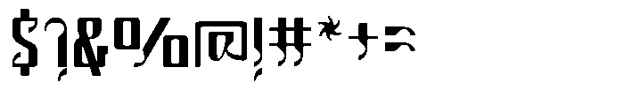 Lusmina Eclipse Regular Font OTHER CHARS