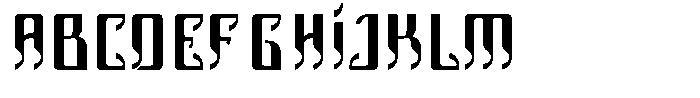Lusmina Eclipse Regular Font UPPERCASE