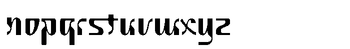 Lusmina Eclipse Regular Font LOWERCASE