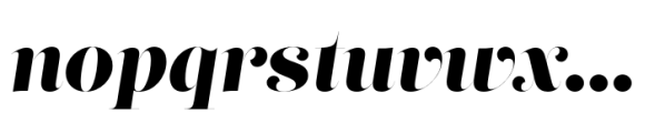 Lust Fine Italic Font LOWERCASE