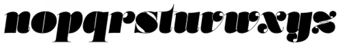 Lust Hedonist Italic Font LOWERCASE