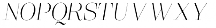Lust Pro Didone Slim No1 Italic Font UPPERCASE