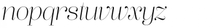Lust Pro Didone Slim No1 Italic Font LOWERCASE