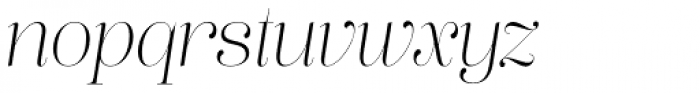 Lust Pro Slim No1 Italic Font LOWERCASE