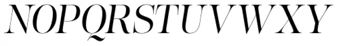 Lust Pro Slim No3 Italic Font UPPERCASE