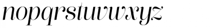 Lust Pro Slim No3 Italic Font LOWERCASE