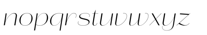 Lust Sans Thin Italic Font LOWERCASE