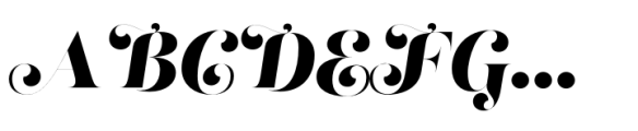 Lust Script Fine Font UPPERCASE