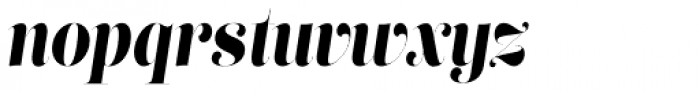 Lust Slim Display Italic Font LOWERCASE