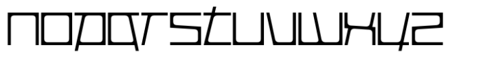 Lutire LX Thin Font LOWERCASE