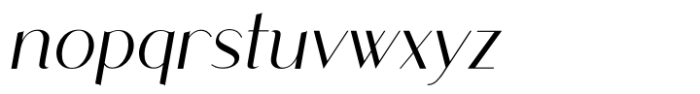 Luvee Oblique Font LOWERCASE