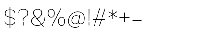 Luvian Thin Font OTHER CHARS