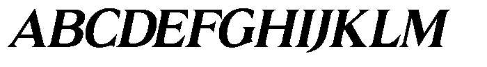 Lux Mentis Bold Italic Font UPPERCASE