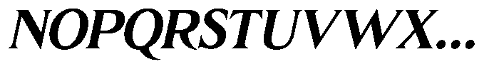 Lux Mentis Bold Italic Font UPPERCASE