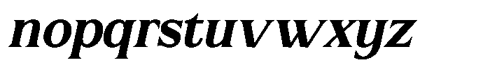 Lux Mentis Bold Italic Font LOWERCASE