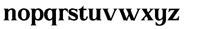 Lux Mentis Bold Font LOWERCASE