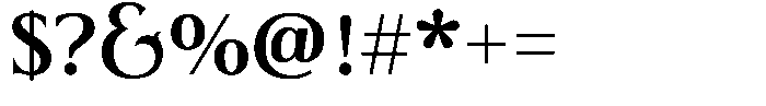 Lux Mentis Medium Font OTHER CHARS