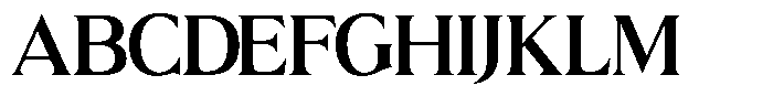 Lux Mentis Medium Font UPPERCASE