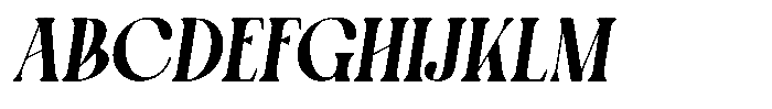 Lux Moon Italic Font UPPERCASE