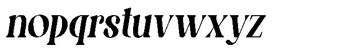 Lux Moon Italic Font LOWERCASE