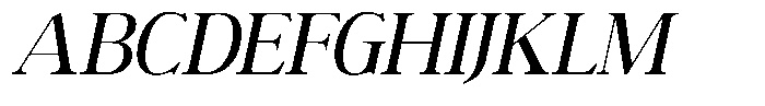 Lux Oriens Light Italic Font UPPERCASE