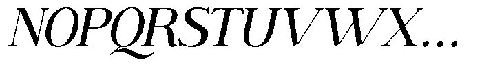 Lux Oriens Light Italic Font UPPERCASE