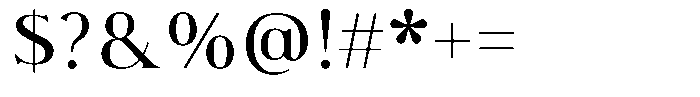 Lux Oriens Light Font OTHER CHARS